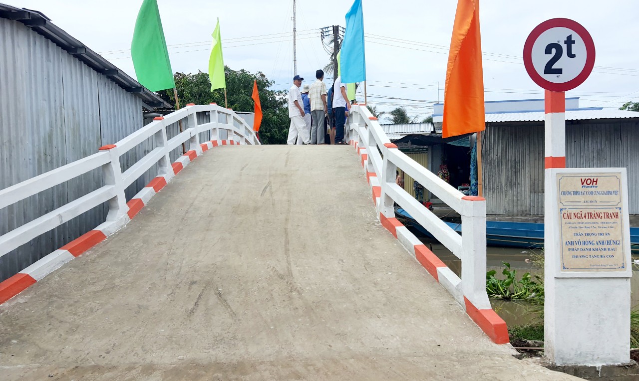 KHÁNH THÀNH CẦU NGÃ TƯ TRẢNG TRANH - HÒA AN, GIỒNG RIỀNG, KIÊN GIANG