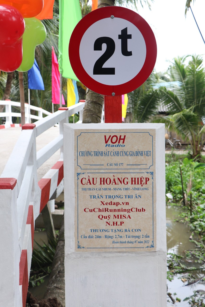 KHÁNH THÀNH CẦU HOÀNG HIỆP - TT CÁI NHUM, MANG THÍT, VĨNH LONG