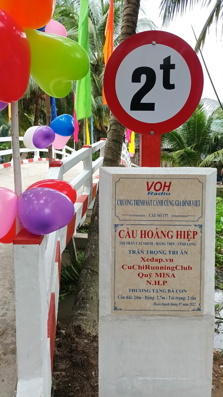 KHÁNH THÀNH CẦU HOÀNG HIỆP - TT CÁI NHUM, MANG THÍT, VĨNH LONG