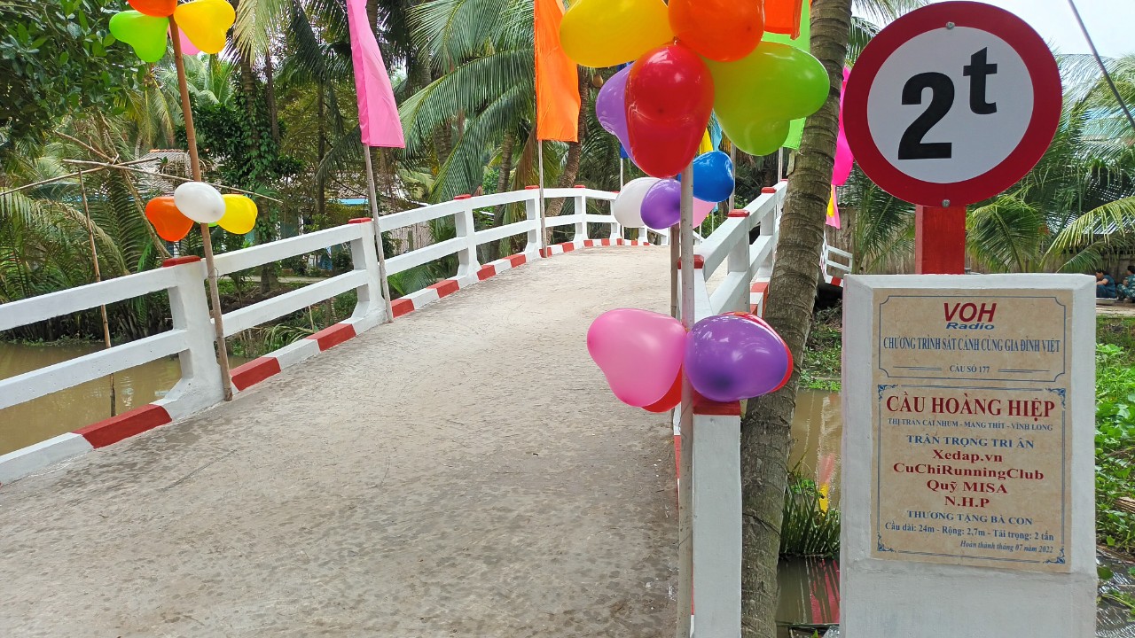 KHÁNH THÀNH CẦU HOÀNG HIỆP - TT CÁI NHUM, MANG THÍT, VĨNH LONG