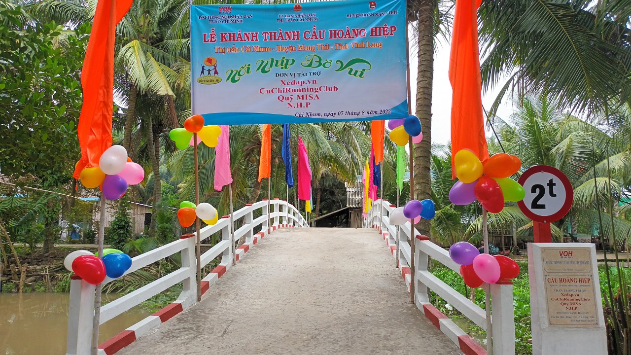 KHÁNH THÀNH CẦU HOÀNG HIỆP - TT CÁI NHUM, MANG THÍT, VĨNH LONG