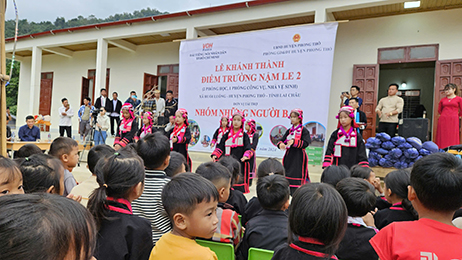 KHÁNH THÀNH ĐIỂM TRƯỜNG NẬM LE 2 - XÃ HUỔI LUÔNG, HUYỆN PHONG THỔ, TỈNH LAI CHÂU